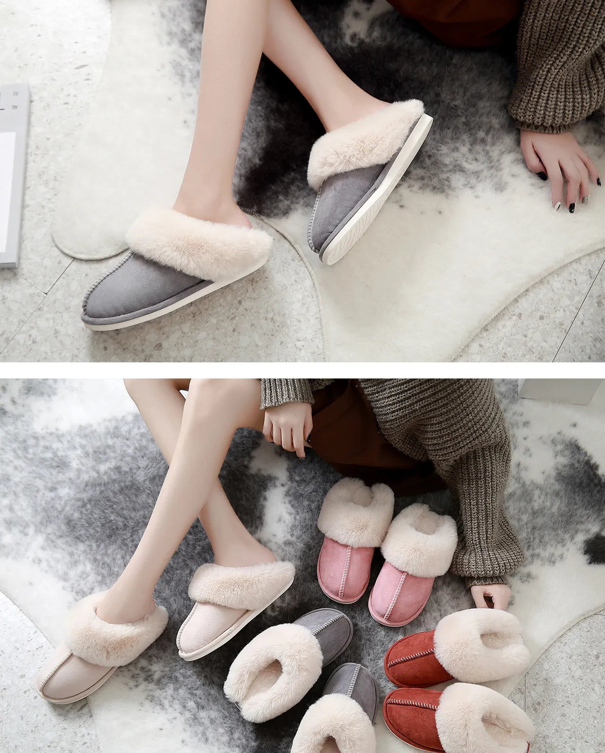 NOVA | Warme Gevoerde Pantoffels Voor Dames – Zacht, Comfortabel & Ideaal Voor Koude Dagen