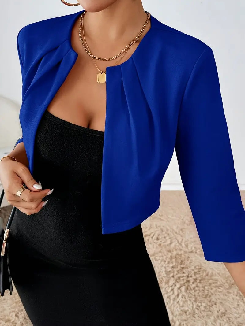 LARISSA | Licht Gewicht Cropped Blazer Jasje Voor Dames - Stijlvol & Elegant