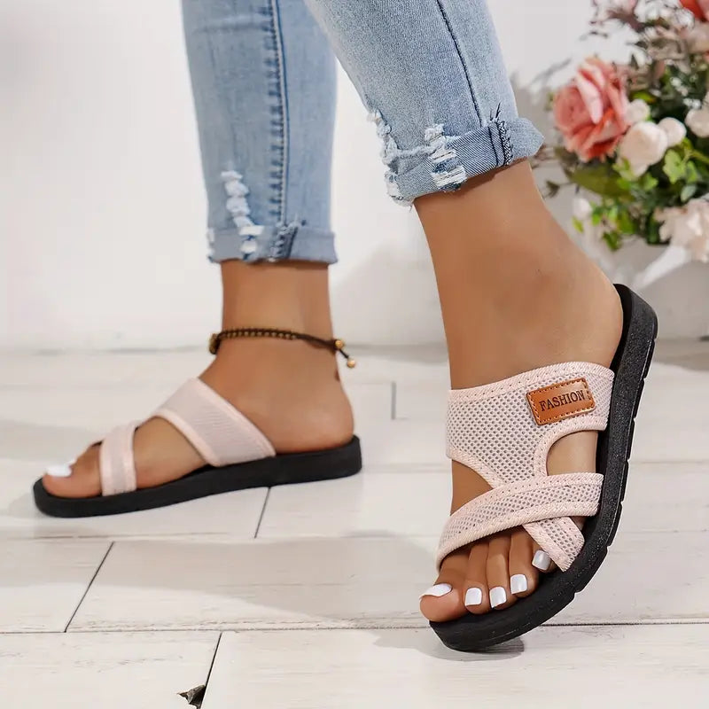 MAE | Luchtige Ergonomische Dames Slippers Met Verhoogde Hak – Ademend, Comfortabel & Ideaal Voor De Zomer