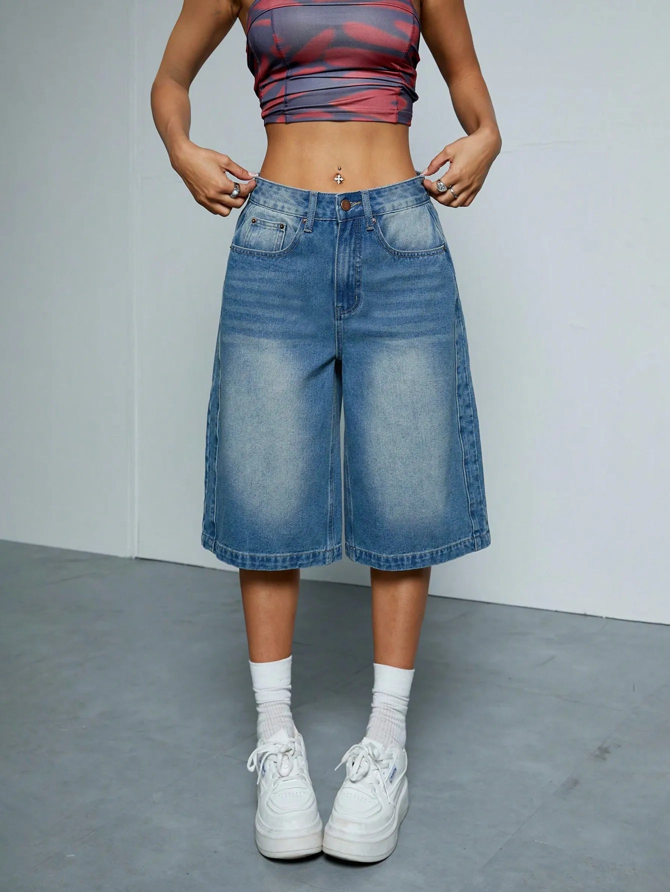 ZINA | Oversized Denim Short voor Dames met Nonchalante Fit - Populair, Stijlvol & Comfortabel