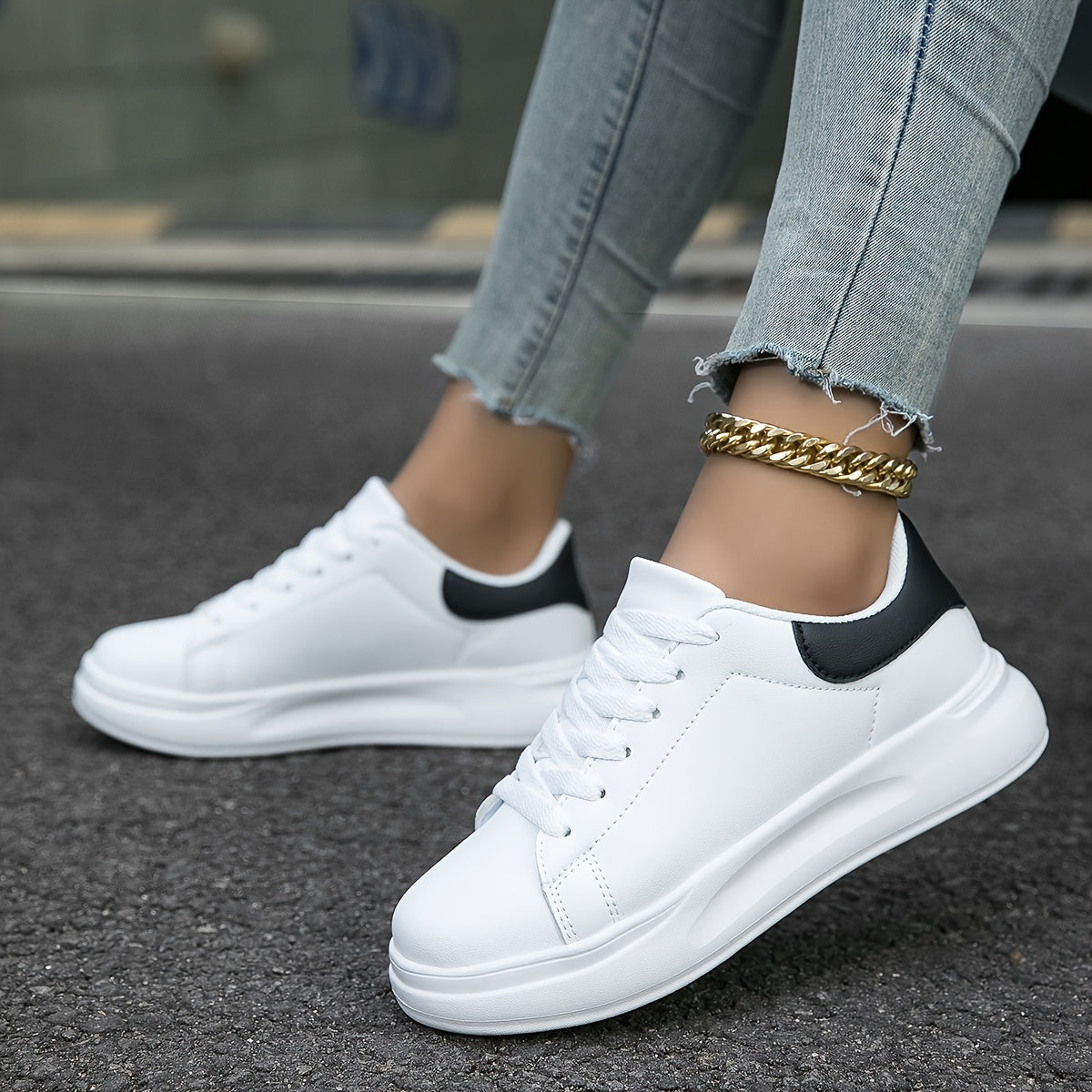 DESIRE | Comfortabele Witte Sneakers Voor Dames - Tijdloos & Lichtgewicht