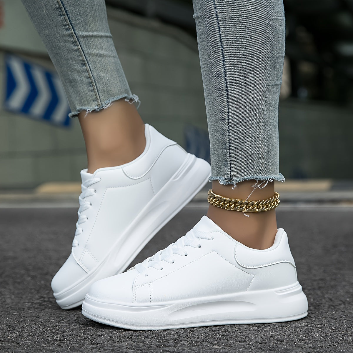 DESIRE | Comfortabele Witte Sneakers Voor Dames - Tijdloos & Lichtgewicht