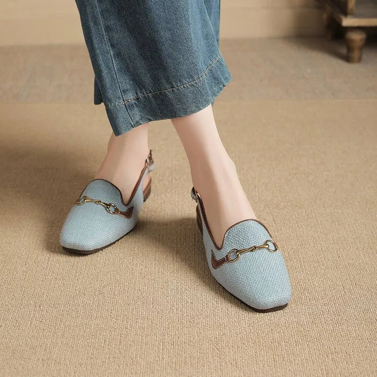 LINA | Luxe Dames Slingback Loafers – Elegant, Ademend & Comfortabel Voor Elke Dag