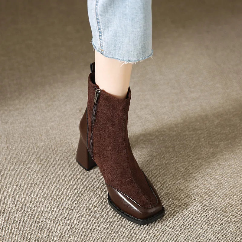 Dames Enkellaarsjes Met Blokhak | Chic En Comfortabel Voor Herfst & Winter