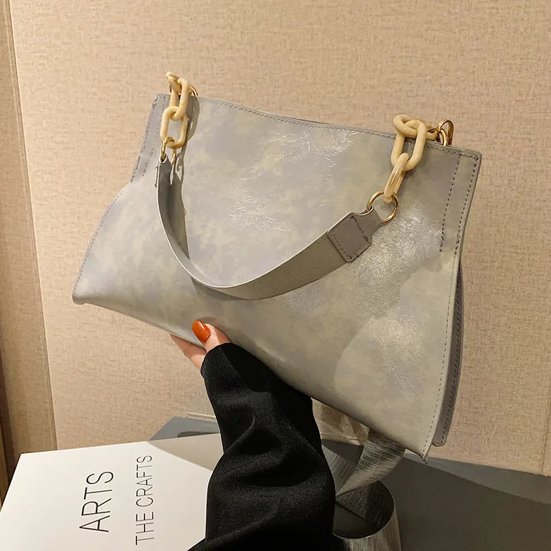 AYAKA | Minimalistische Schoudertas van Kunstleer met Chic Detail Voor Dames
