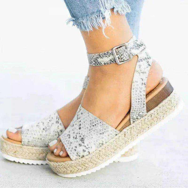 POLLY | Verfijnde Zomer Sandalen Voor Dames Met Geweven Zool - Zomers, Stijlvol & Comfortabel