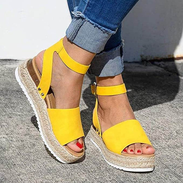 POLLY | Verfijnde Zomer Sandalen Voor Dames Met Geweven Zool - Zomers, Stijlvol & Comfortabel