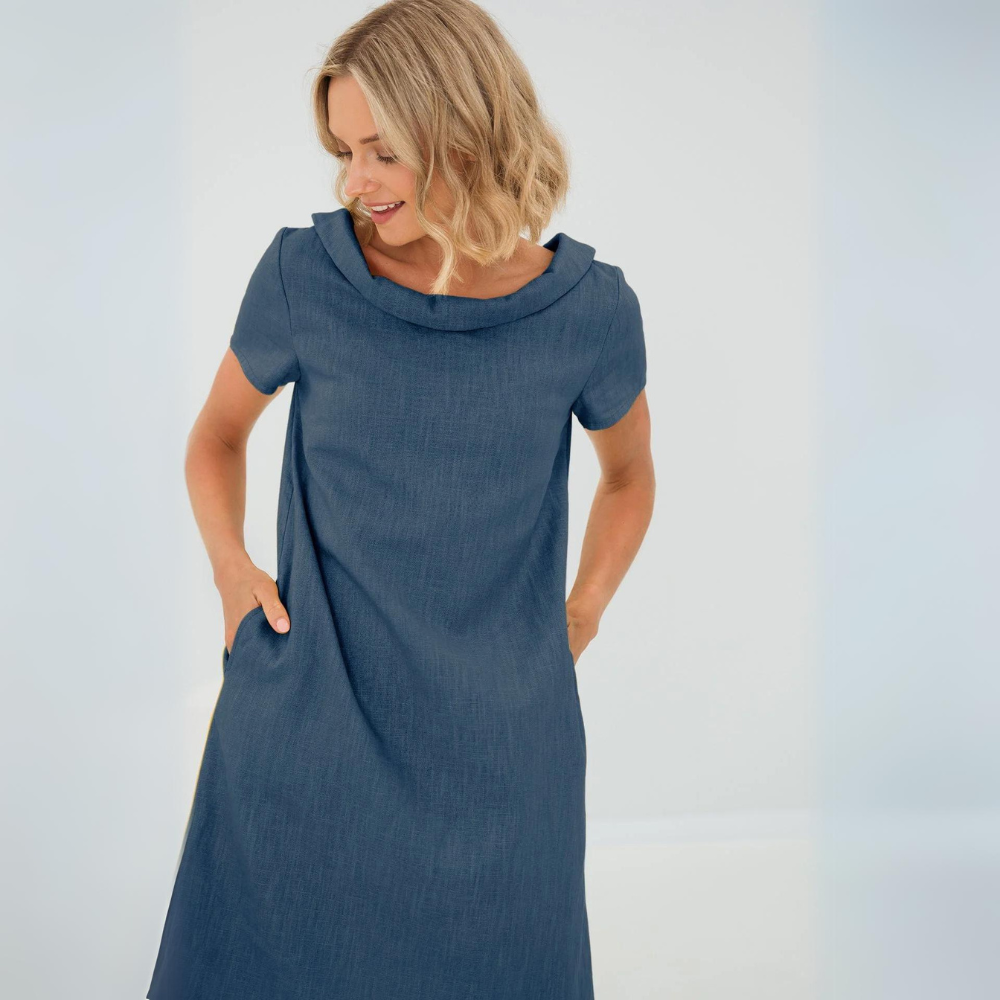 ALINA | Zachte Linnen Jurk Met Zakken – Ademend, Stijlvol & Perfect Voor De Zomer