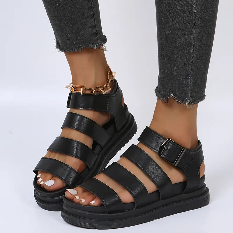 AMIA | Verstelbare Sandalen Voor Dames Romeinse Stijl - Comfortabel, Stijlvol & Elegant