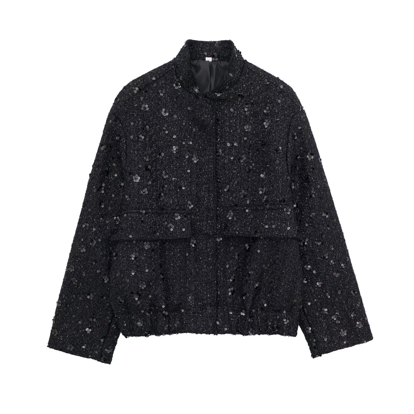 SARAH | Casual Bomberjack Met Gouden Pailletten – Comfort Meets Glamour