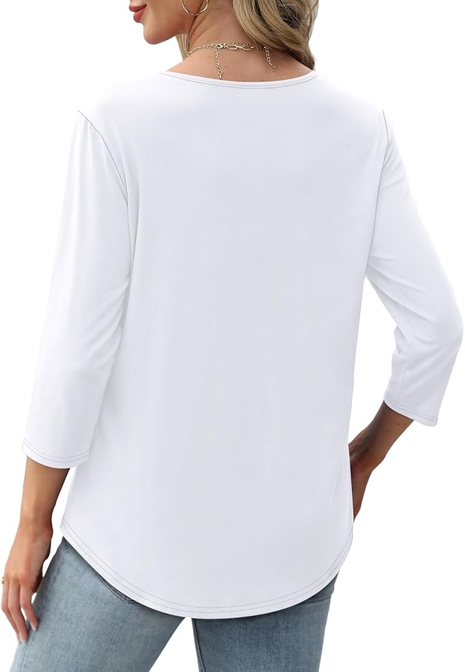 AFKE | Casual Dames Shirt Met Ronde Hals & Verticale Textuur op de Borst - Verfijnd & Comfort
