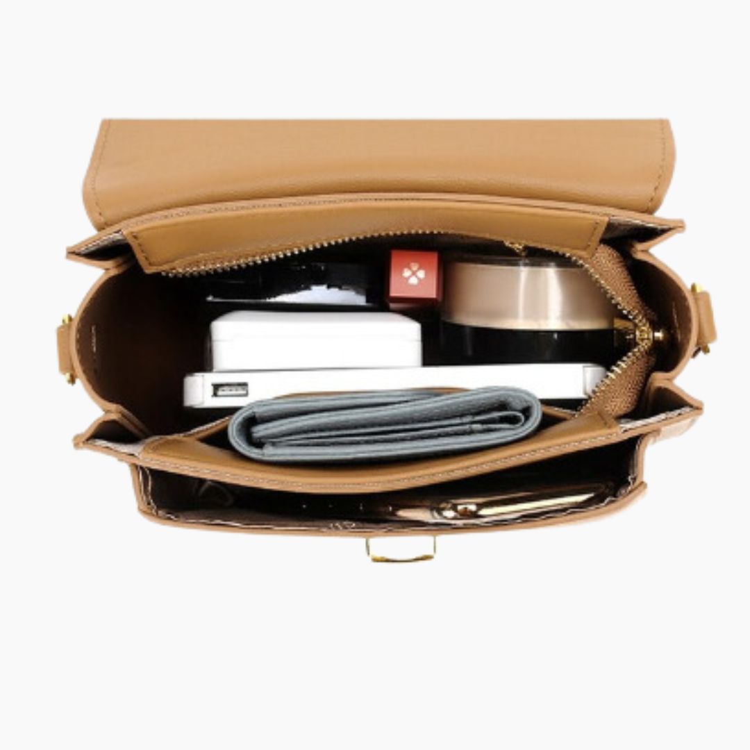 BLAISE | Dames Leren Crossbody Tas – Compact, Elegant & Verrassend Ruim