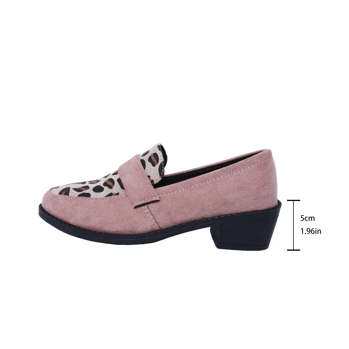ARIA | Dames Luipaard Loafers Met Hak – Trendy, Comfortabel & Verfijnd