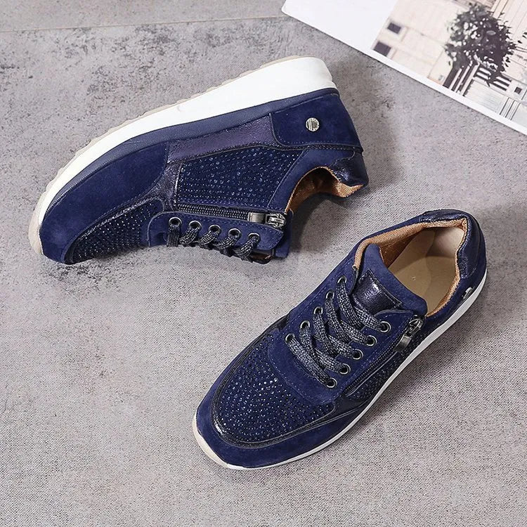 ASHLEY | Stevige & Comfortabele Dames Sneakers Met Rits - Stevig, Sportief & Stijlvol