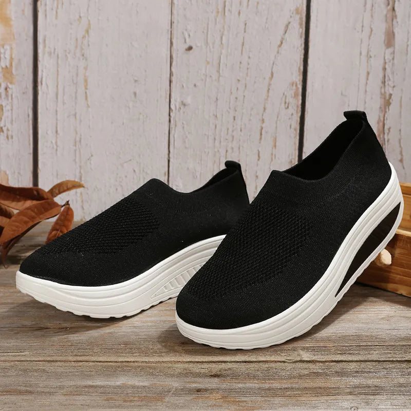 ELARA | Orthopedische Dames Slip-On Sneakers Met Luchtige Demping – Licht, Steunend & Modern!