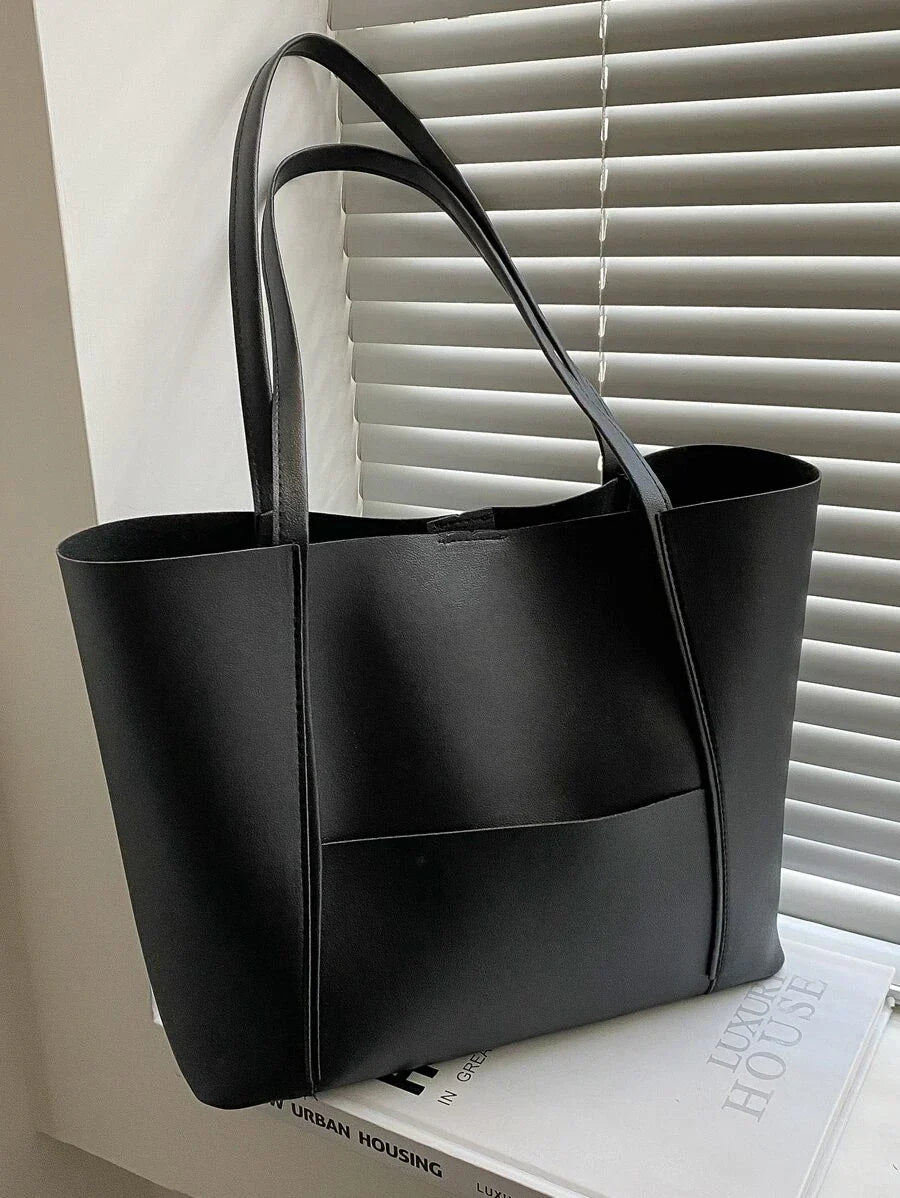 Dames leren handtas met top handvat | Tijdloze luxe voor elke dag