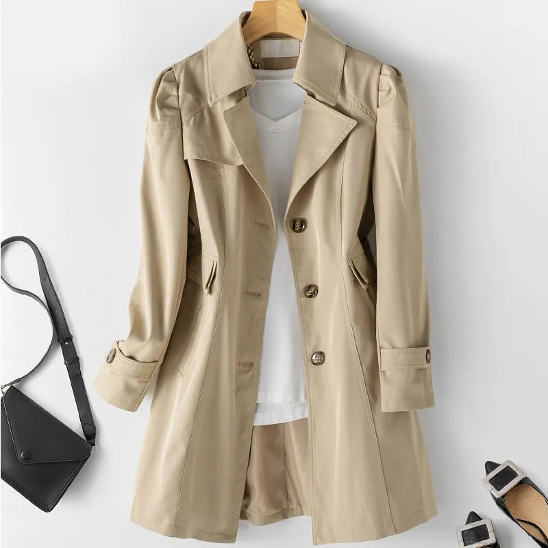 Dames Trenchcoat – Tijdloos, Veelzijdig & Onmisbaar in Elke Garderobe
