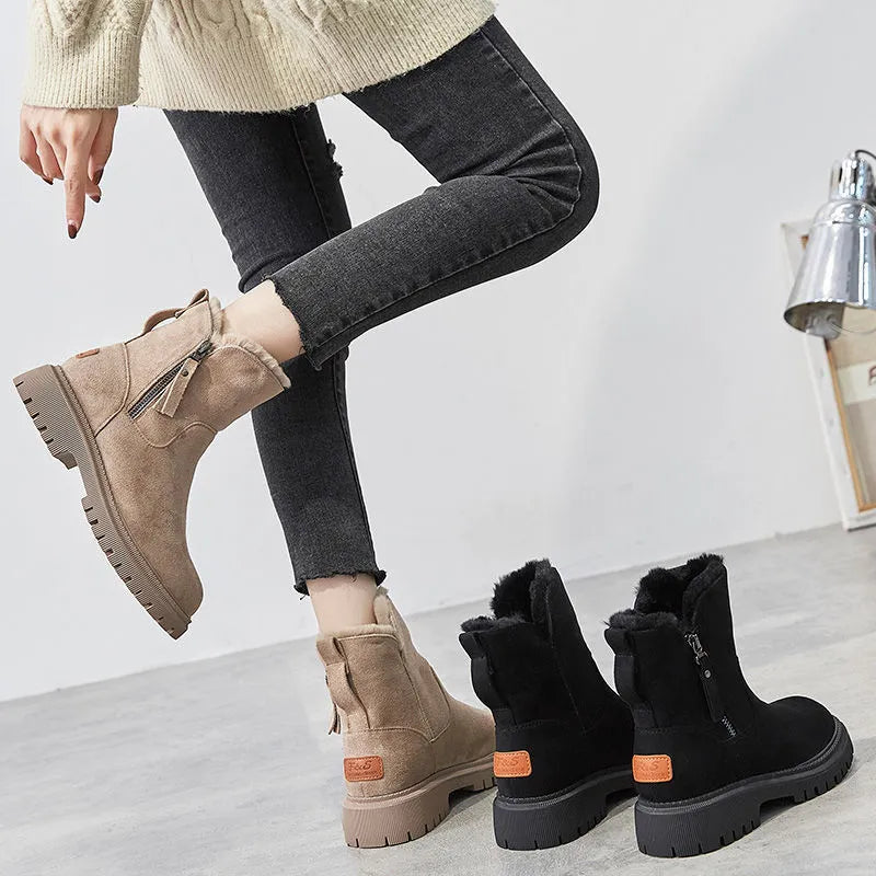 LYNA | Warme Waterdichte Winterboots voor Dames met Bontvoering en Antislipzool