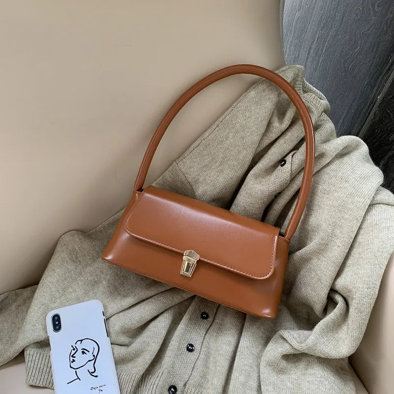 EMILY | Minimalistische Dames Schoudertas in Vegan Leer - Stijlvol, Strak & Functioneel
