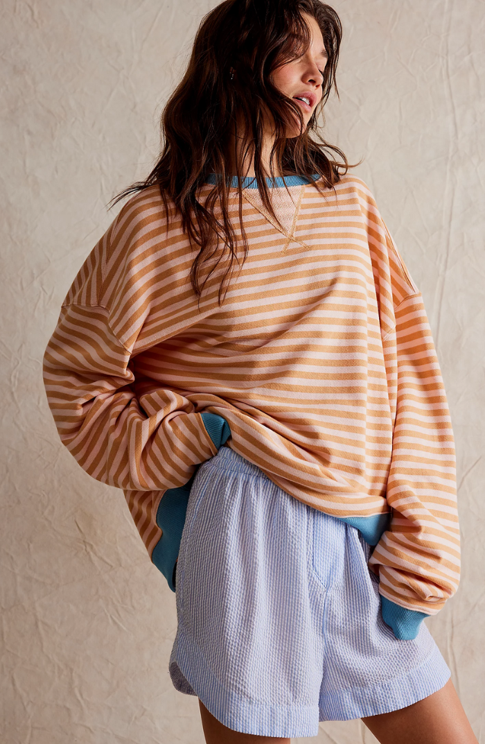 FIEN | Gestreepte Oversized Dames Sweater - Stijlvol & Elegant