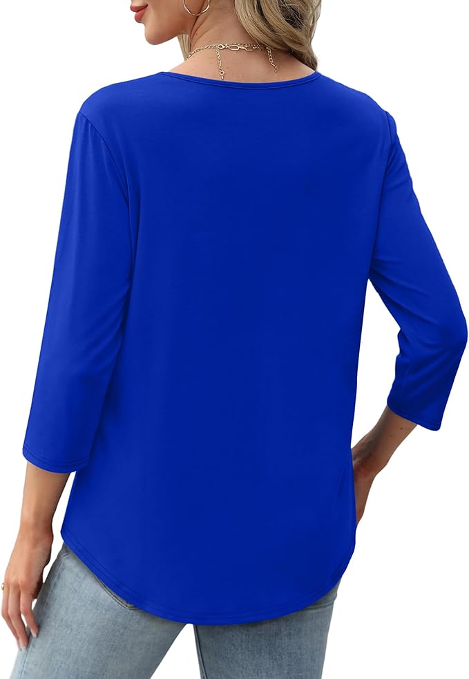 AFKE | Casual Dames Shirt Met Ronde Hals & Verticale Textuur op de Borst - Verfijnd & Comfort