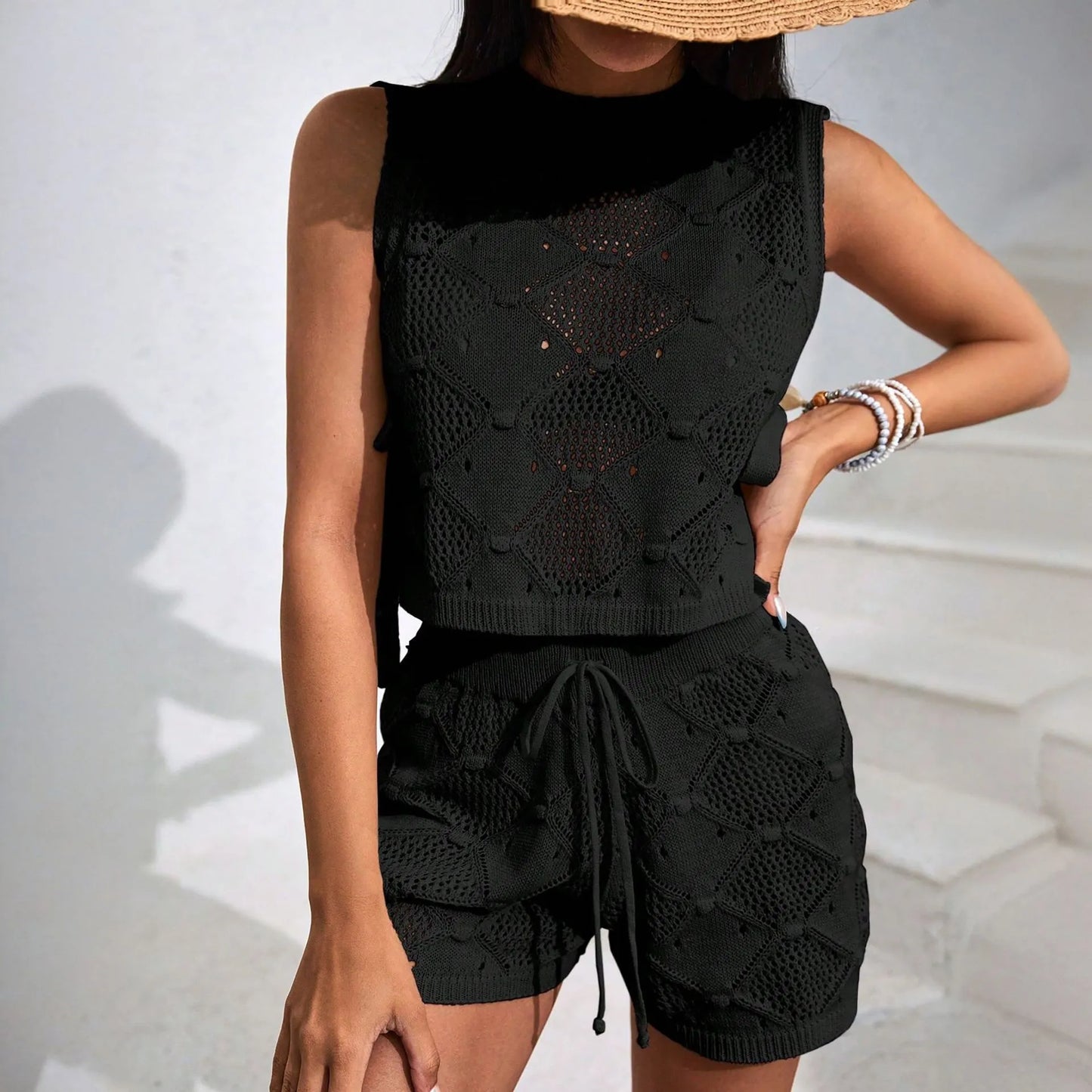 LOREN | Gehaakte Boho Zomerset Voor Dames - Mouwloos & Ibiza Style