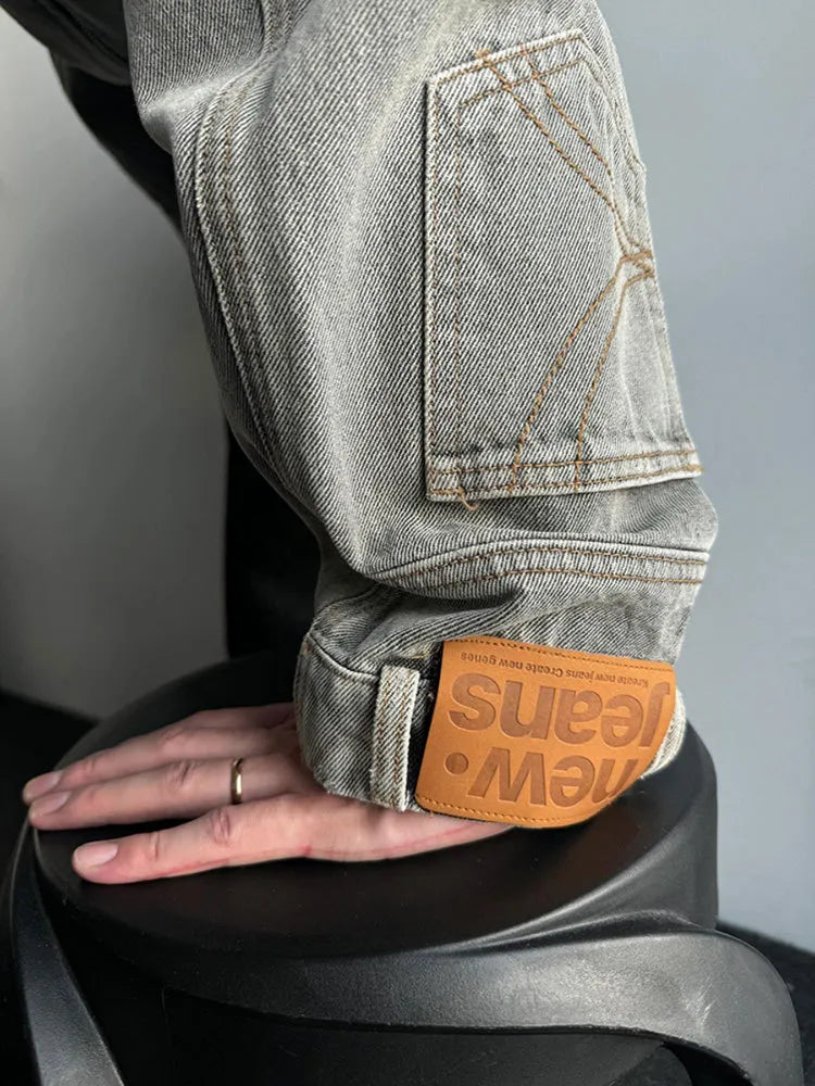 MOSA | Oversized Denim Jas Voor Dames Met Pocket Design - Stijlvol & Modieus