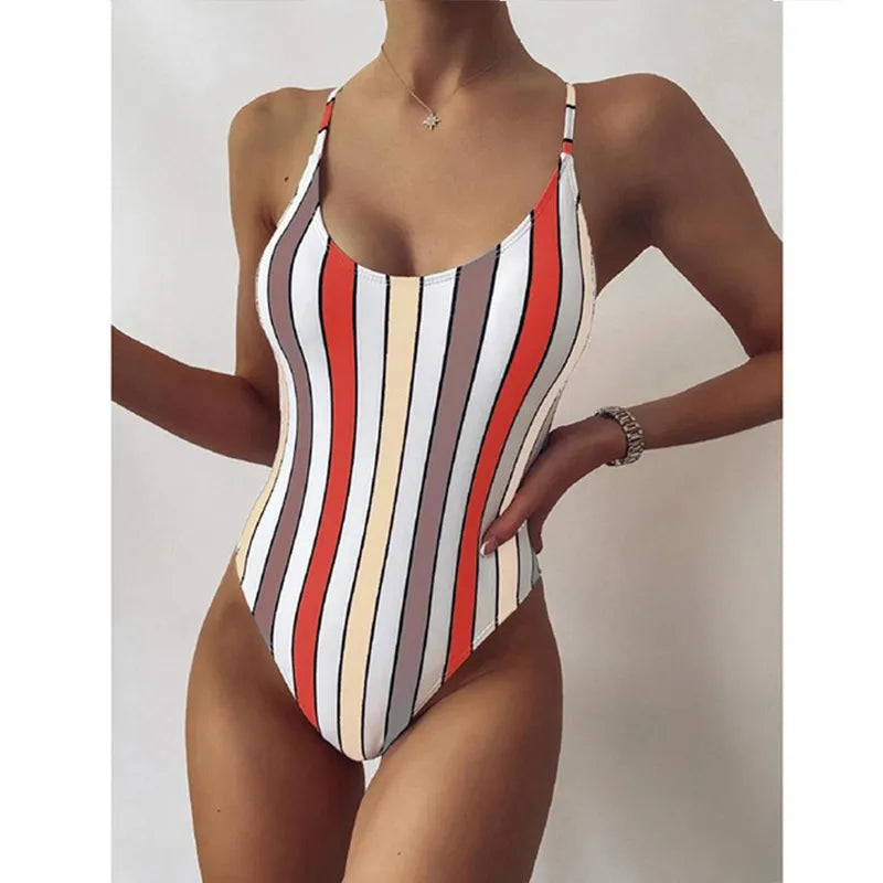 URSELA | Gestreept Badpak Voor Dames - Elegant & Zomers