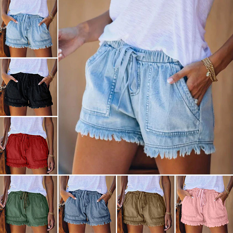 TESSA | Casual Zomer Short Voor Dames Met Rand Afwerking - Luchtig & Comfortabel
