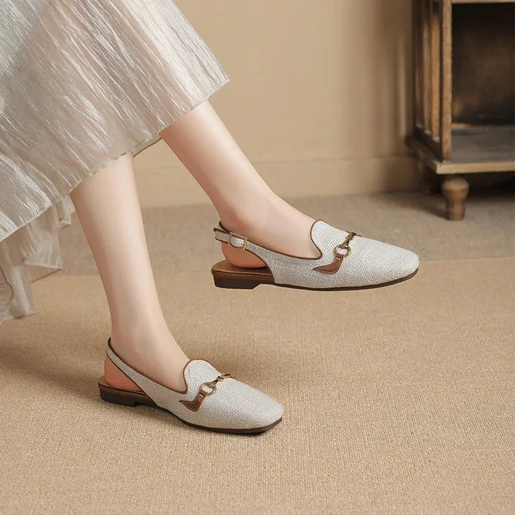 LINA | Luxe Dames Slingback Loafers – Elegant, Ademend & Comfortabel Voor Elke Dag