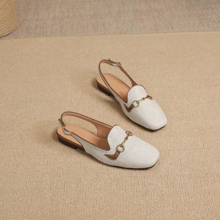 LINA | Luxe Dames Slingback Loafers – Elegant, Ademend & Comfortabel Voor Elke Dag