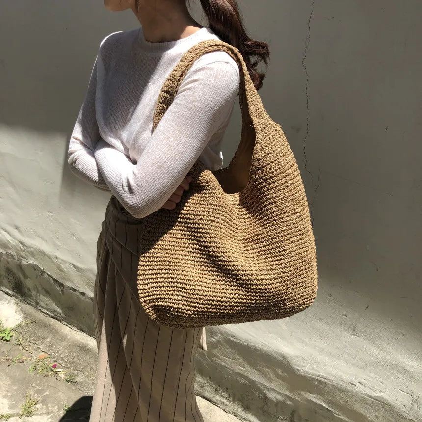 DASSI | Gevlochten Strandtas Voor Dames - Zomers & Casual