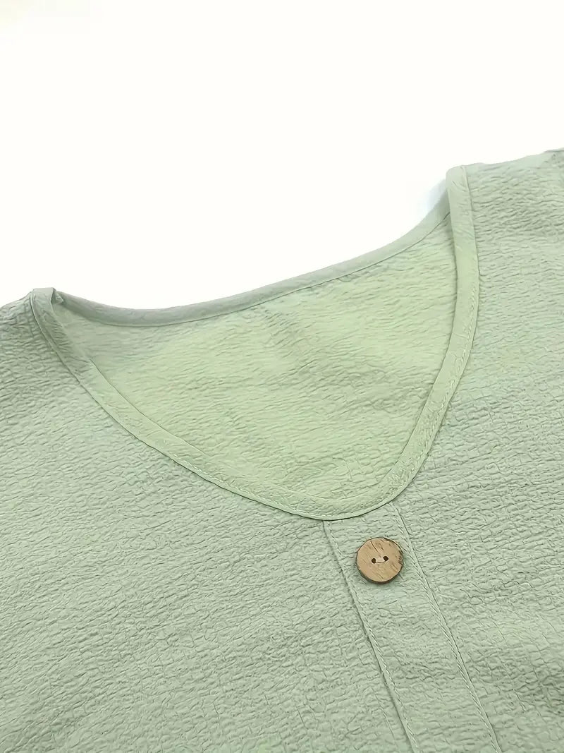 LYNN | Luchtige Zomerset Met Knoopdetail – Comfortabel, Vrouwelijk & Perfect Voor Warme Dagen