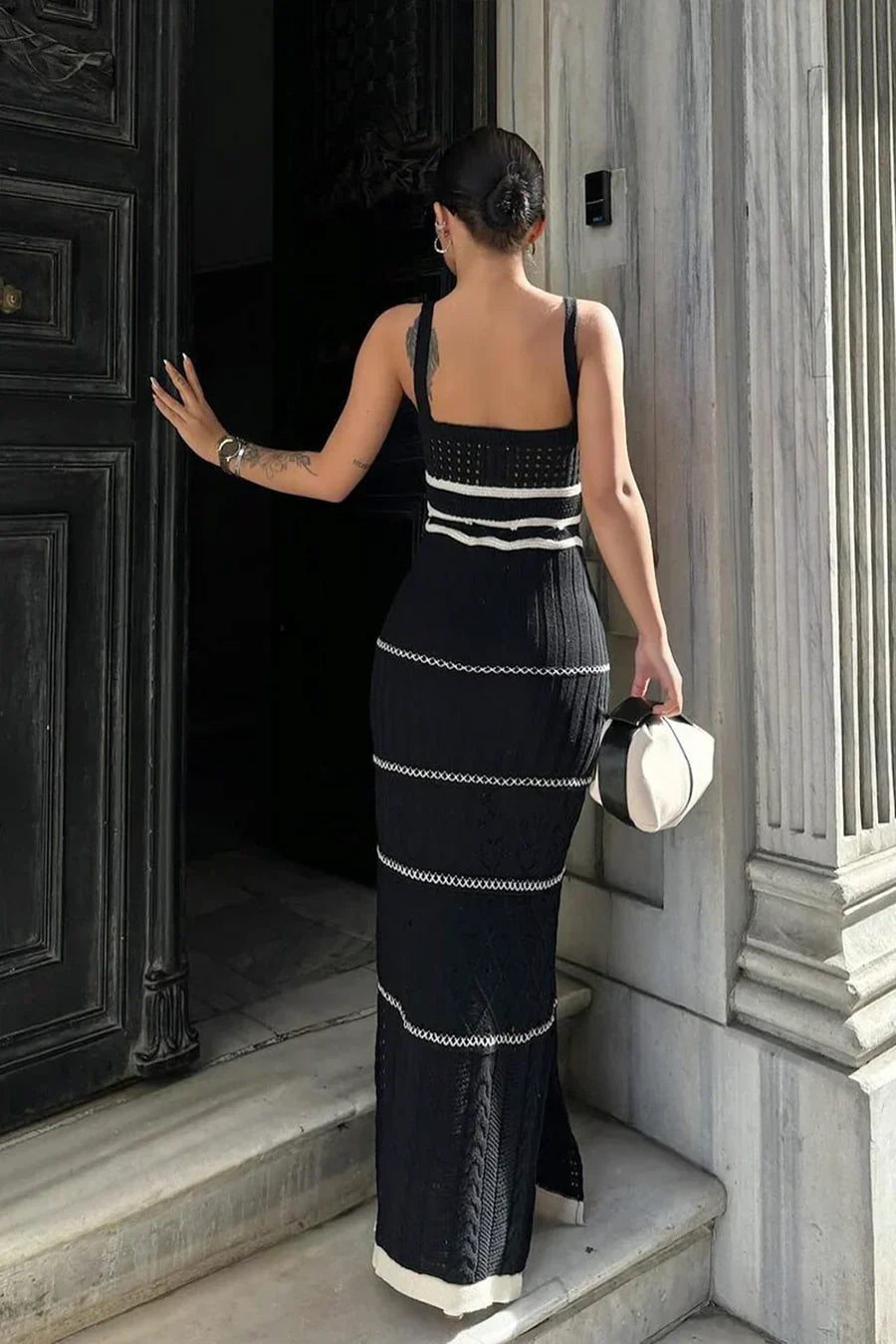 RAYA | Elegante Gehaakte Maxi ZomerJurk met Boho patroon