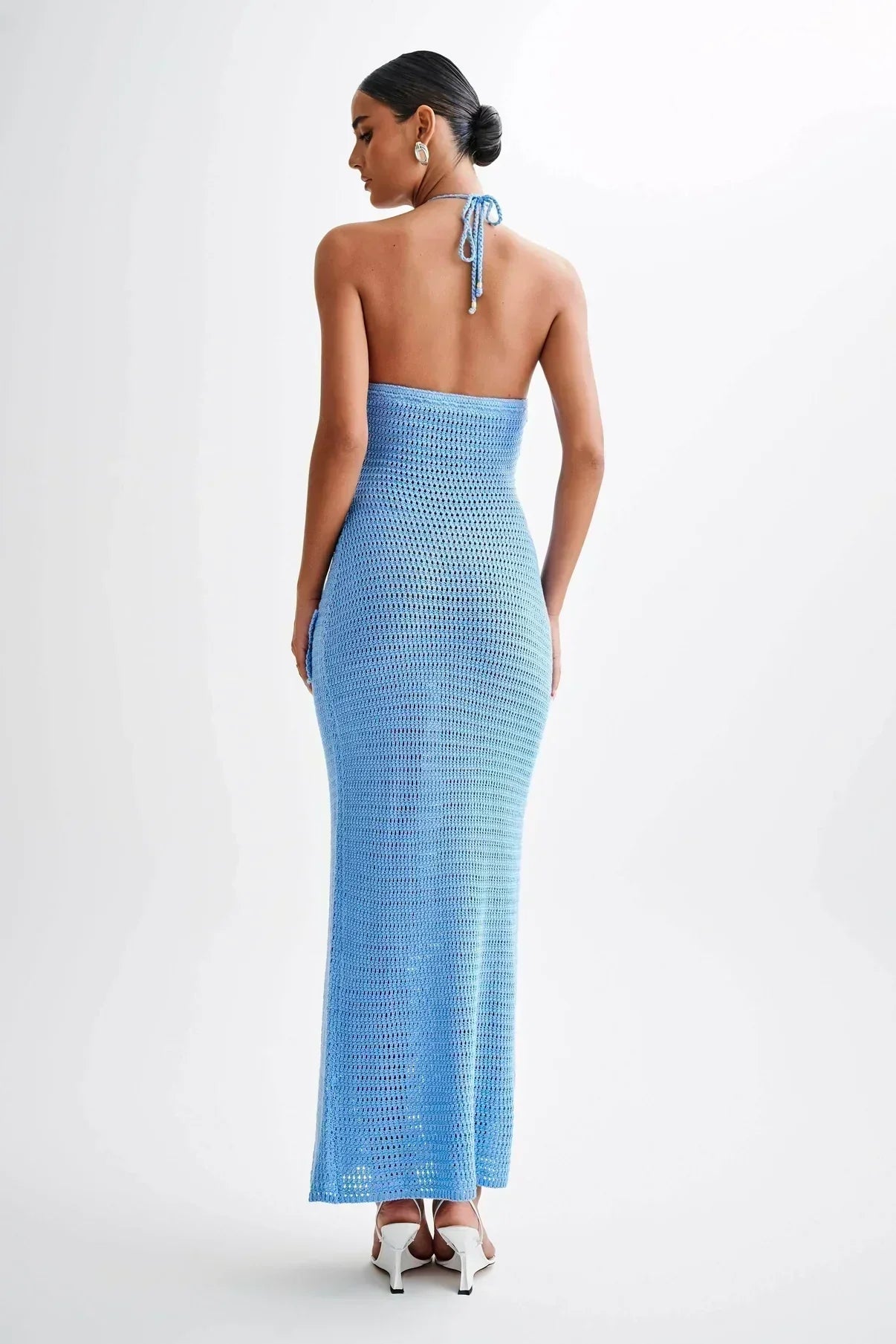 PARIS | Gehaakte Maxi Zomerjurk Met 3D Gehaakte Bloemen - Stijlvol & Perfect Voor Vakantie