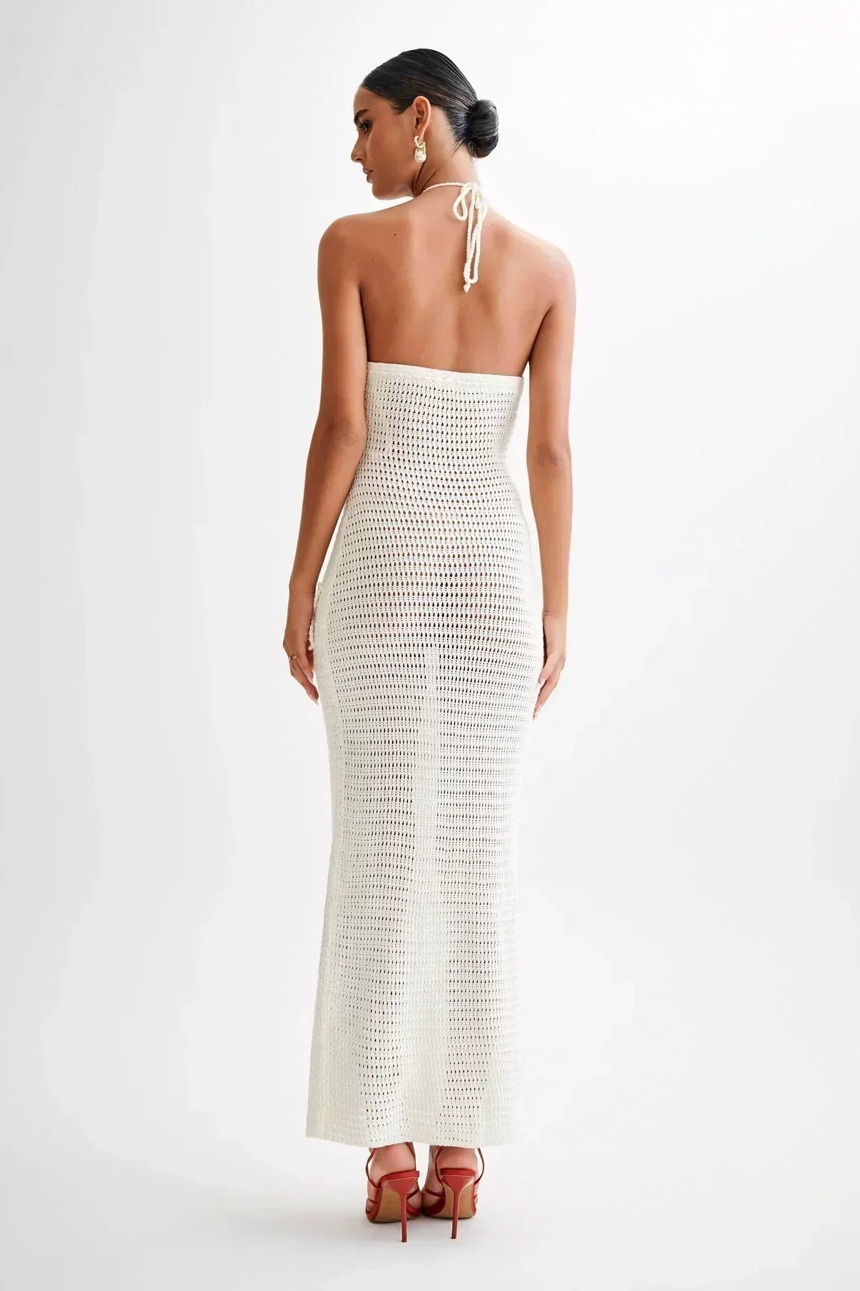 PARIS | Gehaakte Maxi Zomerjurk Met 3D Gehaakte Bloemen - Stijlvol & Perfect Voor Vakantie