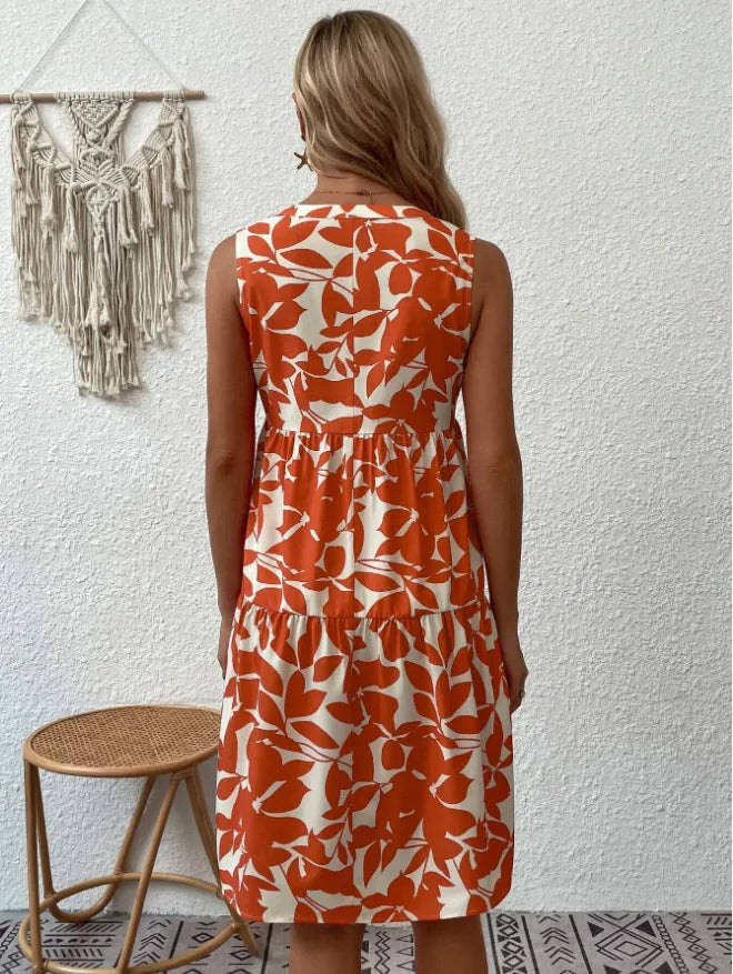 AMÉLIA | Zomers Damesjurkje Met Bloemenprint – Luchtig, Vrouwelijk & Perfect Voor Warme Dagen