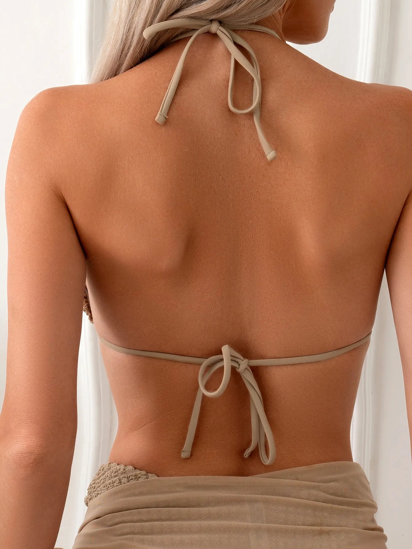 RISA | Elegante 3-Delige Bikini Set Met Wafelstructuur En Cover-Up – Stijlvol, Flatterend & Klaar Voor Zomerse Dagen