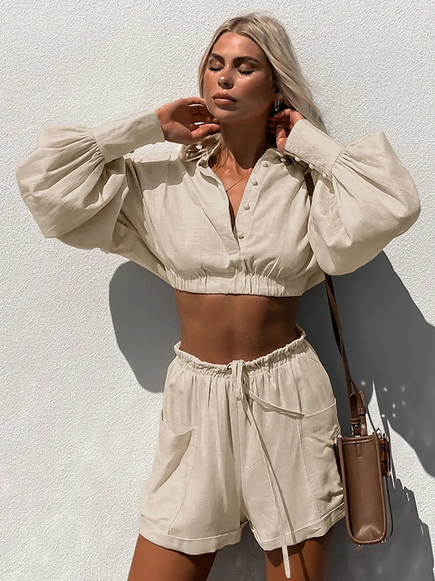 MISAKI | Eenvoudige elegantie in een casual tweedelige dames set