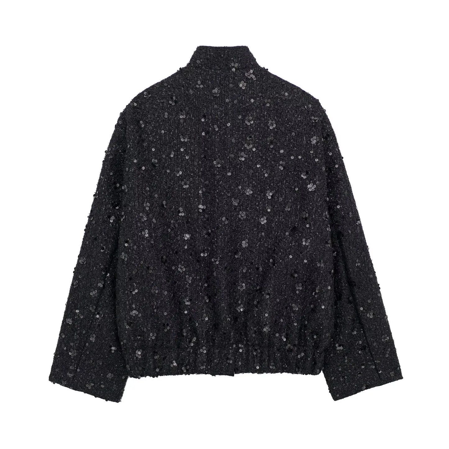 SARAH | Casual Bomberjack Met Gouden Pailletten – Comfort Meets Glamour
