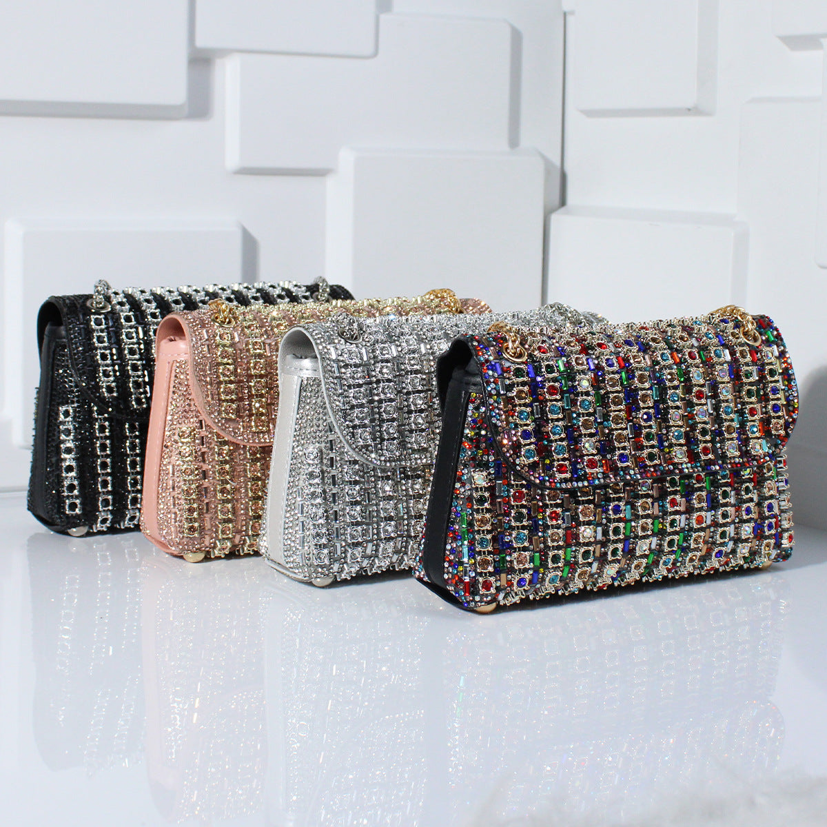 EVELYN | Diamond Clutch Bag