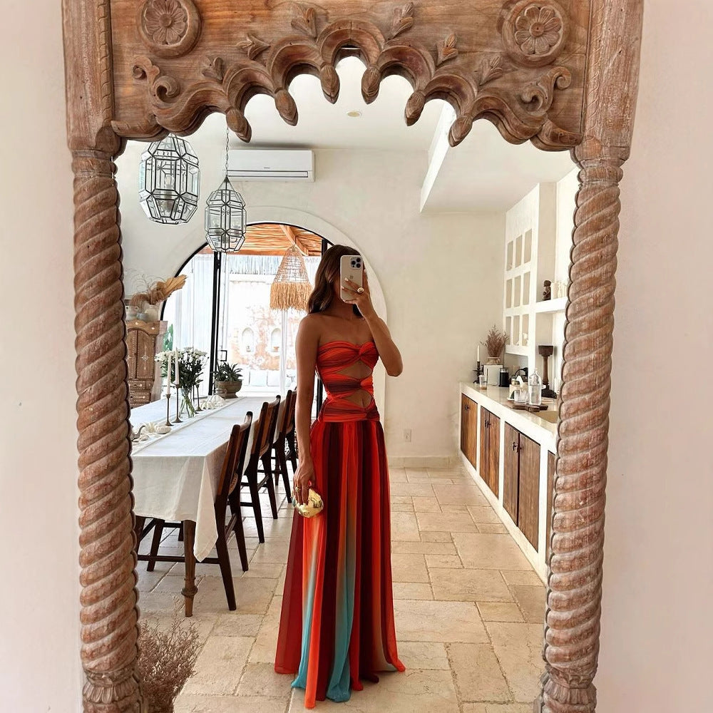 ALINA | Sweetheart Maxi Dress – Vurig, Unieke & Verleidelijk