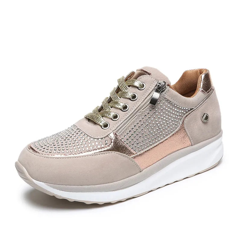 ASHLEY | Stevige & Comfortabele Dames Sneakers Met Rits - Stevig, Sportief & Stijlvol