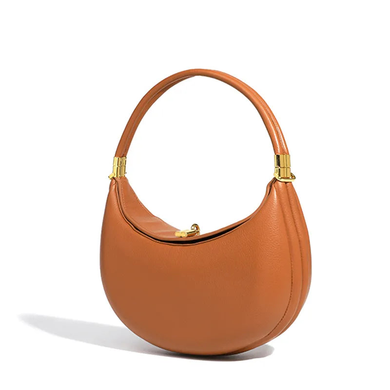 NOÉMI | Luxe Halve Maan Handtas Voor Dames Van Leer – Elegant, Modern, Tijdloos