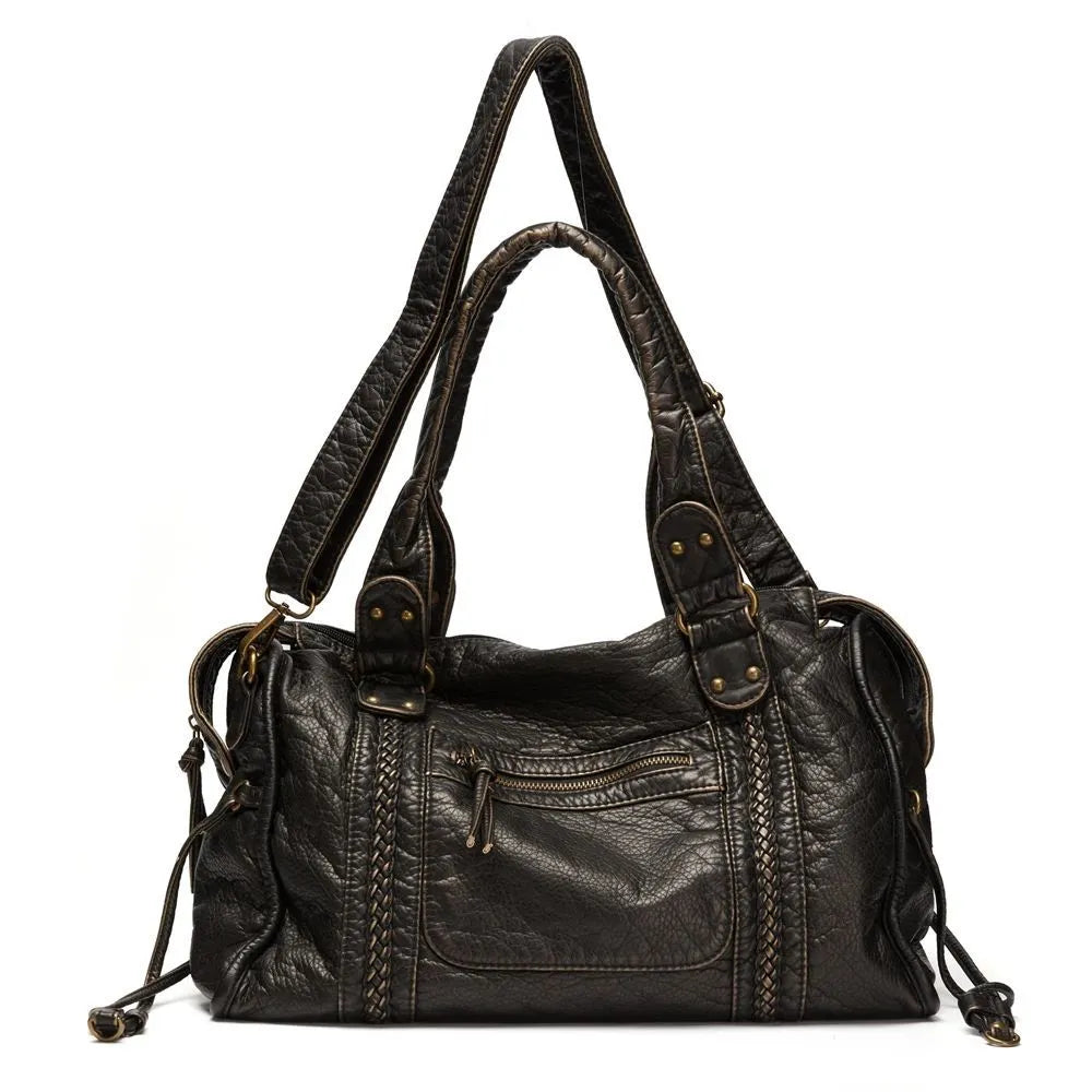 JEOARA | Leren Vintage Draagtas voor Dames – Elegant, Functioneel & Tijdloos