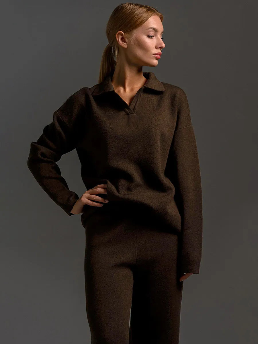 DANIEK | Gebreide Dames Set Met Losse Pasvorm & Toch Luxe Uitstraling - Stijlvol & Comfortabel