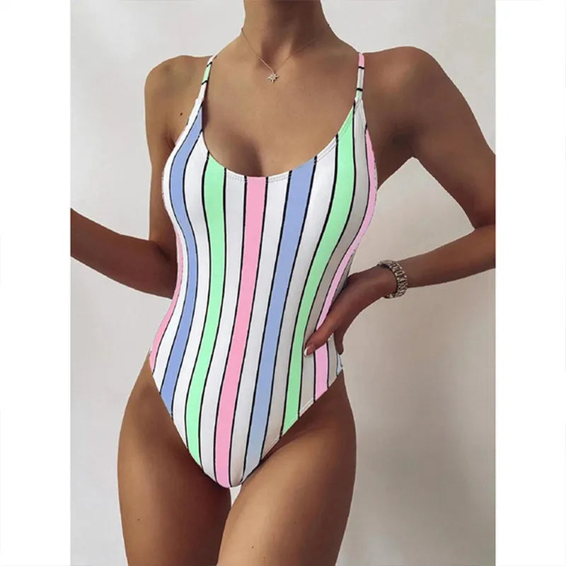 URSELA | Gestreept Badpak Voor Dames - Elegant & Zomers
