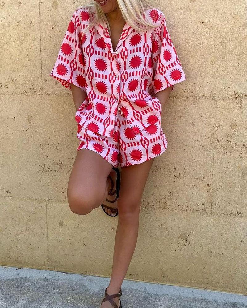JOLIE | Luchtige Zomerset voor Dames met Grafische Print