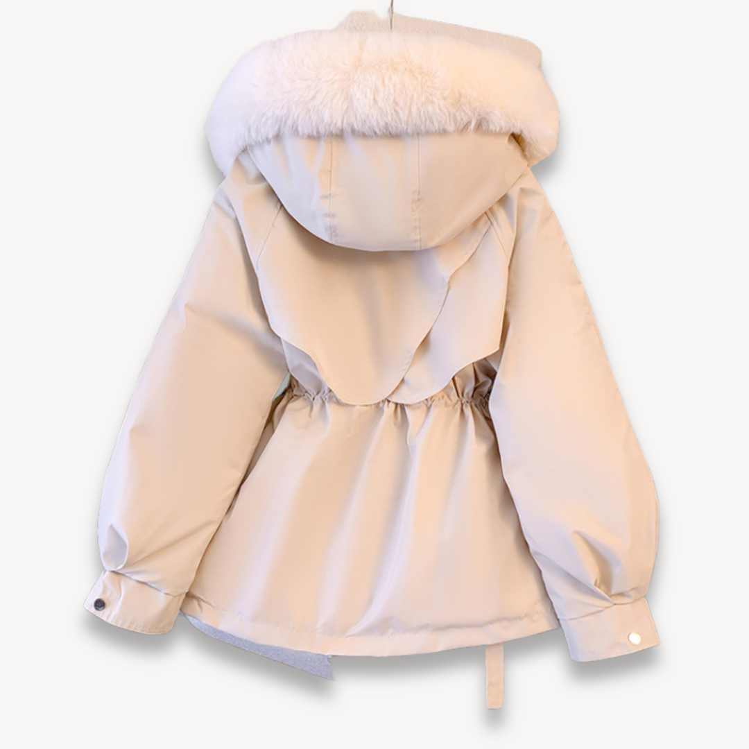 Luxe Dames Winterjas Met Capuchon En Ceintuur | Ultieme Warmte, Bescherming & Chic Silhouet