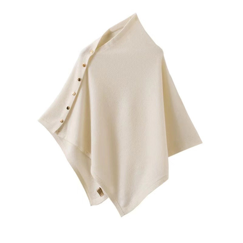 IVORA | Luxe Dames Sjaal Poncho – Warme elegantie met een stijlvolle twist
